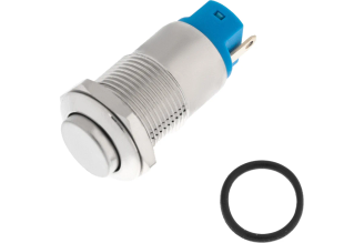Антивандальная кнопка d12 REXANT A12-B2 06-0339-A, без фиксации, выпуклая