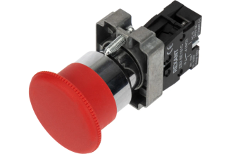 Кнопка REXANT XB2-BS грибок красная НЗ 36-5543