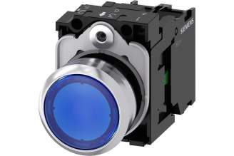Кнопка Siemens Sirius 3SU11520AB501BA0 с подсветкой синяя