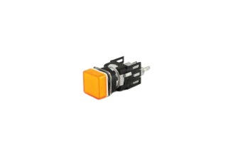 Сигнальная арматура EMAS D080KXS 16 мм квадратная желтая 12-24 AC/DC