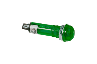 Индикатор граненый REXANT d10.2 220 В зеленый RWE-205 10 шт 36-4731
