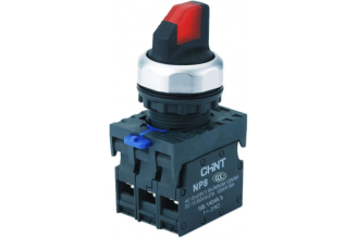 Переключатель с подсветкой CHINT NP8-11XD/214 667554, красный, IP65