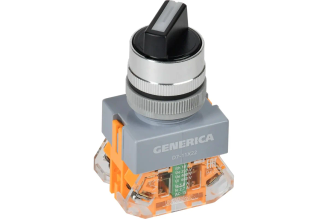 Переключатель GENERICA D7-11x22 2 положения 1NC+1NO с самовозвратом, черный BSW50-11X22-3-22-2-K02-G