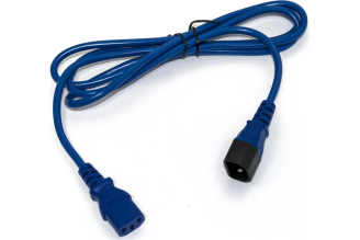 Кабель питания Hyperline C13-C14 3 м 10 А синий 281852