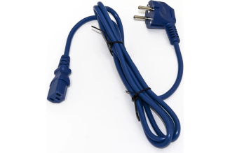 Кабель питания компьютера Hyperline PWC-IEC13-SHM-3.0-BL 3 м синий 281890