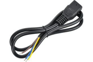 Кабель электропитания ITK PDU 3x1,5 1 м C19-б/р PC-C19-1M