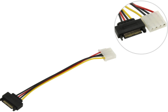 Переходник питания Pro Legend 1SATA M - 1 Molex 20 см PL1457