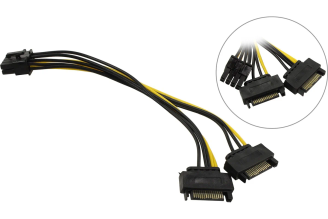 Переходник питания Pro Legend 2xSATA M - 8pin 20 см PL1455