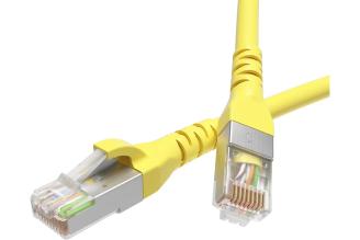 Экранированный патч-корд DKC Cat5e F/UTP 1.5 м желтый RN5EFU4515YL