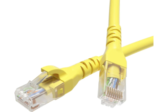 Патч-корд DKC RN5EUU4500YL Cat5e U/UTP LSZH желтый 10 м