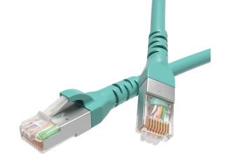 Экранированный патч-корд DKC Cat6a S/FTP LSZH RJ-45 0.5 м, арт. RN6ASF4505AQ