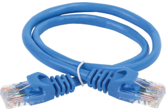 Шнур коммутационный GENERICA Cat.5e U/UTP 5 м синий PC03-C5EU-5M-G