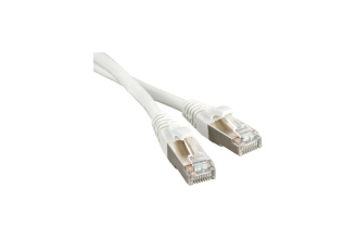 Экранированный патч-корд Hyperline PC-LPM-STP-RJ45-RJ45-C5e-1M-LSZH-WH, F/UTP, Cat.5e, 1 м, белый, 230089