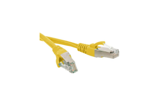 Патч-корд Hyperline PC-LPM-SFTP-RJ45-RJ45-C6-0.5M-LSZH-YL S/FTP Cat.6 0.5 м желтый 264449