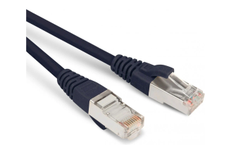 Патч-корд Hyperline 230097 RJ-45 Cat.5e F/UTP 2 м черный
