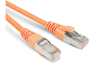 Патч-корд Hyperline PC-LPM-STP-RJ45-RJ45-C6-5M-LSZH-OR U/FTP Cat.6 5 м оранжевый 230374