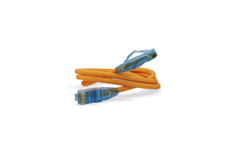 Патч-корд Hyperline PC-LPM-UTP-RJ45-RJ45-C6-0.3M-LSZH-OR, U/UTP, Cat.6, 0.3 м, оранжевый, 230191