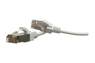Патч-корд Hyperline PC-LPT-SFTP-RJ45-RJ45-C6-2M-LSZH-WH S/FTP, категория 6, 2 м, 445779