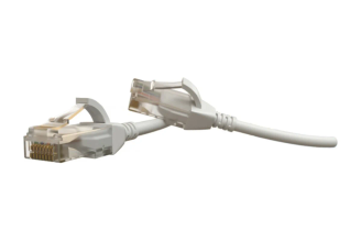 Патч-корд Hyperline PC-LPT-UTP-RJ45-RJ45-C6-2M-LSZH-WH Cat.6, 2 м, 445723
