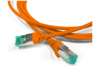 Патч-корд Hyperline S/FTP Cat.6A 30AWG LSZH 3 м оранжевый 445832