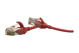 Патч-корд Hyperline U/UTP Cat.6 28AWG LSZH 5 м красный 445754
