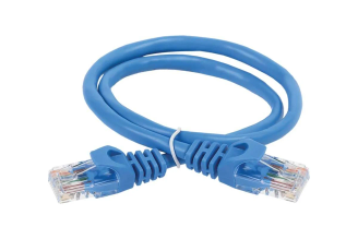 Коммутационный шнур ITK Cat. 6 UTP PVC 2 м синий PC03-C6U-2M