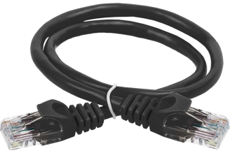 Коммутационный шнур ITK кат.5e U/UTP 5 м черный PC09-C5EU-5M