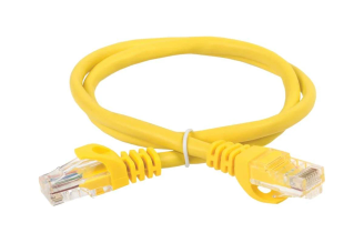 Коммутационный шнур ITK кат.5e UTP 5 м желтый PC05-C5EU-5M