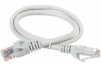 Коммутационный шнур ITK патч-корд, кат.6 UTP, LSZH, 1м, серый PC01-C6UL-1M