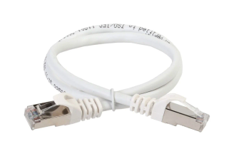 Патч-корд ITK категории 5e FTP 2 м белый PC08-C5EF-2M