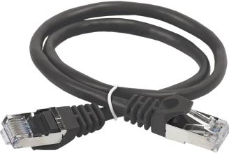 Патч-корд ITK категории 5e FTP 2 м черный PC09-C5EF-2M