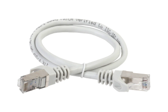 Патч-корд ITK категории 5e FTP LSZH 5 м серый PC01-C5EFL-5M
