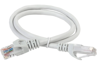 Патч-корд ITK категории 5e UTP LSZH 1.5 м серый PC01-C5EUL-1M5