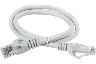 Патч-корд ITK категории 6 UTP 15 м серый PC01-C6U-15M