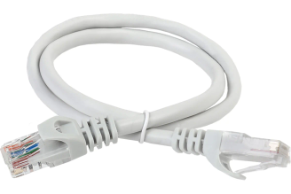 Патч-корд ITK категории 6 UTP LSZH 3 м серый PC01-C6UL-3M