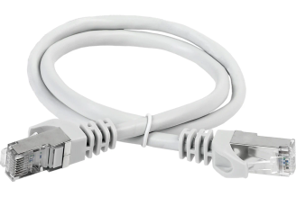 Патч-корд ITK категории 6а S/FTP LSZH 2 м серый PC01-C6ASL-2M