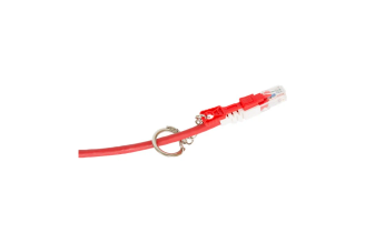 Коммутационный шнур с замком NIKOMAX NMC-PC4UD55B-005-CS-RD U/UTP, 0.5 м
