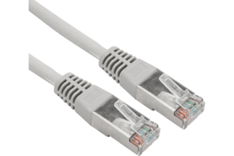 Патч-корд REXANT F/UTP Cat5e RJ45-RJ45 0,3 м серый 02-0110-03