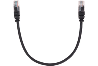Патч-корд REXANT U/UTP Cat5e RJ45-RJ45 0,3 м черный 02-0102-03