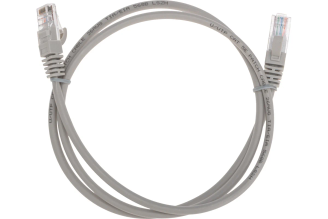 Патч-корд REXANT U/UTP Cat 5e RJ45/8P8C 1 м серый 02-0100-1