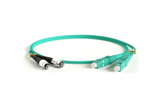 Волоконно-оптический патч-корд Hyperline FC-SC MM 50/125 OM3, 50 м, 247693