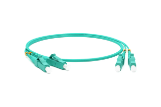 Волоконно-оптический патч-корд Hyperline FC-D2-503-LC/PR-LC/PR-H 0.5 м, LC-LC, OM3, 244446