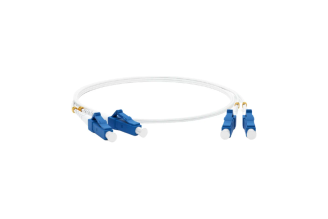 Оптический патч-корд Hyperline FC-S2-9A1-LC/UR-LC/UR-H-0.5M-LSZH-WH LC-LC 0.5 м 455569