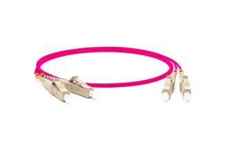 Оптический патч-корд Hyperline MM 50/125 OM4 LC-LC duplex 10G/40G LSZH 1.5 м 264364