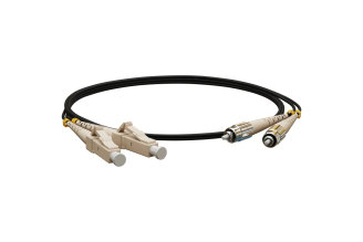 Оптический патч-корд Hyperline FC-D2-62-LC/PR-ST/PR-H-5M-LSZH-BK LC-ST 5 м, 403422