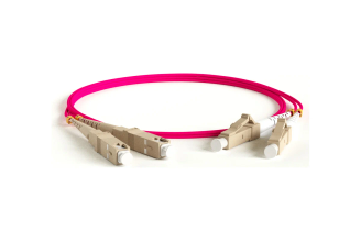 Волоконно-оптический патч-корд Hyperline MM 50/125 OM4 SC-LC дуплекс 10G LSZH 15 м 244104