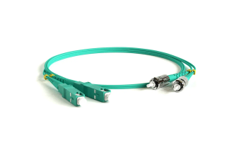 Волоконно-оптический патч-корд Hyperline FC-D2-503-SC/PR-ST/PR-H-2M-LSZH-AQ SC-ST OM3 2 м 243343