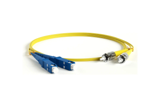 Волоконно-оптический патч-корд Hyperline 378156 SC-ST SM 9/125 OS2, дуплекс, 0.5 м