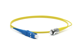 Волоконно-оптический патч-корд Hyperline SC-ST, UPC, SM 9/125 OS2, симплекс, LSZH, 1 м 247494