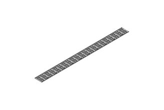 Перфорированный кабельный организатор-лоток Hyperline CDV-150x9-27U-RAL9005, 27U, черный, 443497